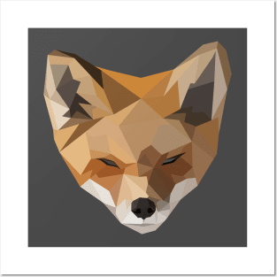 Polygon Fox for Fox Lovers Posters and Art